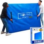 Double Size Mattress Bag for Moving and Storage with 8 Handles and Zip - Tarp Plastic Mattress Cover for Moving and Storage - Professional Grade Mattress Storage Bags - Heavy Duty, Reusable