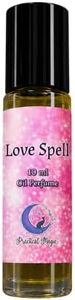 Practical Magic Store Roller Oil Perfume, 10ml, Jojoba Oil, Alcohol Free, Vegan, Long Lasting Scent, Sweet, Floral, Earthy (Love)