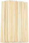 Natural Bamboo Sticks for Arts and Crafts, Flexible Wood (15.5 in, 100 Pack)