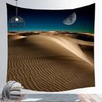 EHOMERY Tapestry For Men Funny Weed Bedroom Trippy Girl Yellow Desert Landscape Tapestries Cheap Wall Hanging Blanket Living Room Art Décor 95X73Cm
