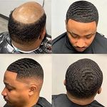 HAPPYCC 12mm Man Weave Hair Unit Black Men Afro Curly Toupee Full Poly Skin Pu Mens Toupee Human Hair System for Men Hair Piece