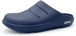 Amoji Men's Recovery Slippers Women's Recovery Slides Recovery Clogs Recovery Shoes Adult Orthopedic Clogs Arch Support Clogs AA1556 Navy Size 7.5-8 Women/6-7 Men