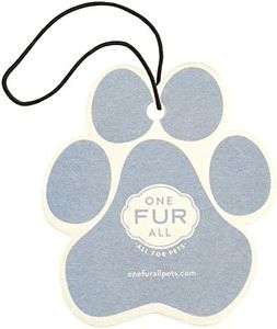 One Fur All Pet House Car Air Freshener - Sunwashed Cotton Pack of 4 - Non-toxic Car Air Freshener - Pet-Friendly Air Freshener For Small Spaces & Car - Hanging Odor Eliminating Air Freshener
