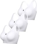 DODOING Zip Front Sports Bra Post S