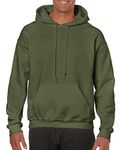 Gildan Men's Heavy Blend Hoodie, Green (Military Green), X-Large