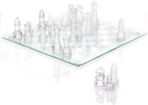 Srenta Fine Glass Chess Set Game, M