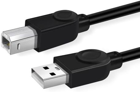 Sooiiyu Cavo Stampante USB 2.0 ad Alta Velocità[3 metri] Cavo USB Tipo A Maschio a Tipo B Maschi, Compatibile con HP, Canon, Lexmark, Epson, Dell, Xerox, Samsung