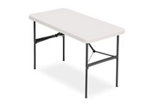 Iceberg 24" x 48" Folding Table, Platinum, IndestrucTable Too 500 Series