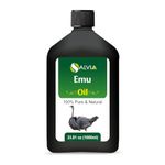 Salvia Emu (Dromaius Novaehollandiae) Oil | Pure & Natural Carrier Oil for Skincare, Hair Care & Massage - 1000ml / 33.8 Fl Oz