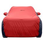 NEODRIFT 'SuperTech' Car Cover for Land Rover Discovery | Discovery Sport (100% Water-Resistant, All Weather Protection, Tailored Fit, Multi-Layered & Breathable Fabric) (Colour: Red+Black)