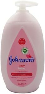 Johnson's Baby Lozione 500 ml – Delicata e delicata per pelli delicate e uso quotidiano – Idratazione 24h, l'etichetta può variare