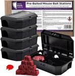 Pre Baited Mouse Boxes - 5 Pack for