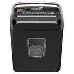 Shredder for Home, Bonsaii 6 Sheet Cross Cut Paper Shredder for Small Home Office Use, Portable Handle Design with 3.4 Gallons Wastebasket (C237-B)