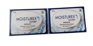 Moisturex Syndet Cleansing & Moisturizing Bathing Bar (75 gm) (Pack of 2)