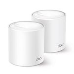 TP-Link Deco AX3000 WiFi 6 Mesh System (Deco X50) - Covers up to 4,500 Sq.Ft. , Replaces Wireless Router and Extender, 3 Gigabit ports per unit, supports Ethernet Backhaul, 2-pack