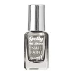 Barry M Gelly Hi Shine Nail Paint, Shade Agave | Metallic Silver Nail Polish