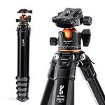 K&F Concept Compact Camera Tripod, 70inch Portable Travel Tripod with Ball Head Carrying Bag Loading Up to 33lbs/15KG for DSLR Canon Nikon Sony Mutate Series M1+BH-35L