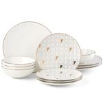 Lenox White Trianna 12 Piece Tableware Set, 8.3 kg