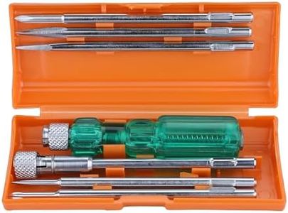 TAPARIA Screw Driver Set with Bulb - 840 (Neon, Silver and Green)