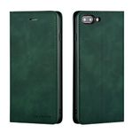 QLTYPRI Case for iPhone 6 Plus 6S Plus Case, Premium PU Leather Cover TPU Bumper with Card Holder Kickstand Hidden Magnetic Closure Shockproof Flip Wallet Case for iPhone 6 Plus 6S Plus - Green