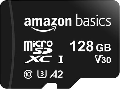 Amazon Basics 128GB Micro SDXC Memory Card – High Speed