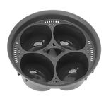 4 Egg Molds Steam, Food Grade PP Multifunctional Steam Basket Egg Boiler Accessory for TM5 TM6, 4 Egg Capacity Egg Poacher Moulds for Cooking Machines, Fryers, Ovens