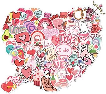 100 Pieces Love Stickers - Bulk Vinyl Waterproof Heart Love Sticker for Adults Teens Kids Valentine's Day I Love You Stickers for Scrapbook Kindle Laptop Water Bottle Luggage Phone Case