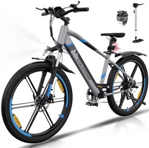 COLORWAY Velo Electrique Homme et Femme, VTT Electrique Adulte, avec Batterie au Lithium Amovible 36V12Ah, Ville E-Bike avec 7 Vitesses, Moteur 250W,Autonomie 35-90 km