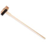 CFS 4029400 Carbon Steel Double Broiler King Brush with Hardwood Handle, 7-3/4" Brush Size, 1-5/8" Bristle Trim, 48" Overall Length (Case of 2)