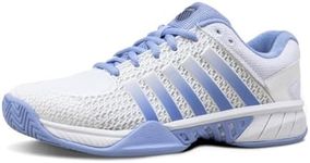 K-Swiss Women's Express Light Pickleball Shoe, Bright White/Open Air/Estate Blue, 5 M