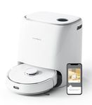 NARWAL Freo Robot Vacuum and Mop Comb, Washing & Drying, Dirt Sense Ultra Clean, Auto Add Cleaner, LCD Display, Smart Swing, Arcuate-Route, WiFi, APP Control, White