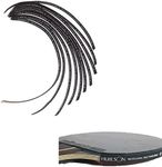 zalati Edge Tape 10pcs Side Tape Rubber & Paddles Blade of the Edges Protection for Table Tennis/Ping Pong Paddles - 45 * 1 * 0.1 cm, Black