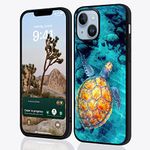 Compatible with iPhone 14 Case, Sea Turtle Phonecase for Women Girls,Soft TPU Full Body Protection Shockproof Drop Protection Case for iPhone14 6.1Inch