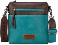 Montana West Crossbody Bag for Women Small Cross Body Bag Purses Lightweight Travel Side Purse Shoulder Purses with Guitar Strap Turquoise MWC-2161TQ