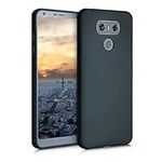 kwmobile Case Compatible with LG G6 Case - Soft Slim Metallic TPU Silicone Cover - Metallic Teal