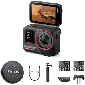 Insta360 Ace Pro 2 Vlog Bundle Dual Battery - 8K Waterproof Action Camera Co-Engineered with Leica, 1/1.3" Sensor, Dual AI Chip, Leading Low Light, Superior Audio, Flip Screen & AI Editing for Vlogs