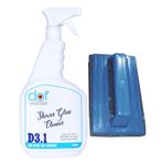 DOT Shower Glass Cleaner For Bathroom 1000ml, Handle Scrubber 1 pc