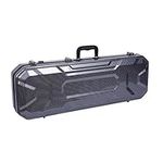 Crossrock 4/4 Full Size Violin Case, ABS Hard Shell Mixed With PC, Interior Compartment, Detachable Backpack Straps, Carbon Wave Pattern, Black (CRA960VFBK)