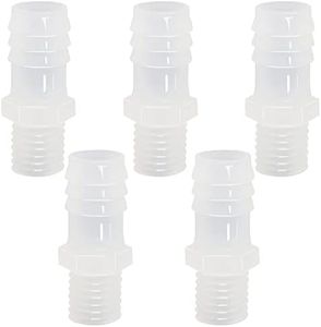 ANPTGHT Plastic Hose Barb Fitting, 1" Barb X 3/4" NPT Male Thread Adapter Connector Pipe Fittings for Fuel Gas Liquid Air (Pack of 5)