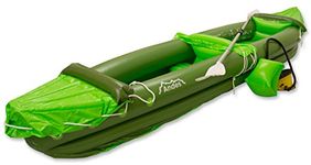 Andes Green Inflatable/Blow Up 2 Person/People Kayak/Canoe With Paddle & Pump