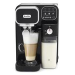 Breville Prima Latte Luxe One Touch Espresso Maker| Espresso, Latte Cappuccino Coffee Maker | 19 Bar Italian Pump | Automatic Milk Frother | ESE Coffee Pod Compatible | Black [VCF166]