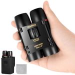 12x25 Small Compact Binoculars for Adults Kids，Mini Lightweight High Powered Binoculars with Clear Vision,Binoculars for Cruise Ship Bird Watching,Travel, Opera Concert