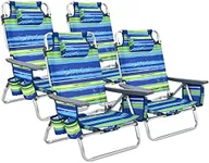 Giantex Beach Chair 4-Pack Sling Ca