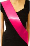 Boolavard Plain/Blank Hen Night Party Sashes - Create Your Own Sash - Unprinted Sash (Pink)