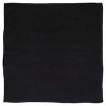 Large 100% Cotton Solid Color Blank Bandanas (22” x 22”) - For Custom Printing, Black, 1 Piece (1pcs)