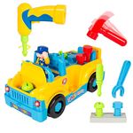 Kiditos Construction Tool Truck with Drill and Tools, Light and Music, Bump and Go Action Toy for Kids Boys & Girls - 36M+