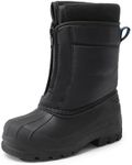 DREAM PAIRS Boys Girls Waterproof Winter Snow Boots,Size 2 Little Kid,BLACK/ROYAL,KSTAR