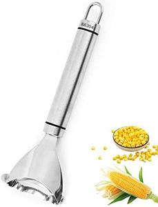 Folmywy Corn Peeler Tool Cob Cutter Thresher Magic Scraper Stripper Slicer Convenient Efficient Ergonomic Handle Kichen BBQ Gadget Stainless