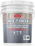 Ames Safe-T-Deck Granulated Formula Exterior Paint - 5 Gallon Stormy Sky Paint - Great for Porches, Patios, Decks, Walkways and More - Made in The USA, 768 Fl Oz (Pack of 1)