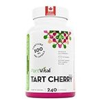 PlantVital Tart Cherry Capsules -10,000mg Per Day -10:1 Cherry Extract - Montmorency Tart Cherry Supplement for Antioxidants - Made in Canada - 2 Months Supply -120 Capsules (240 Count (Pack of 1))…